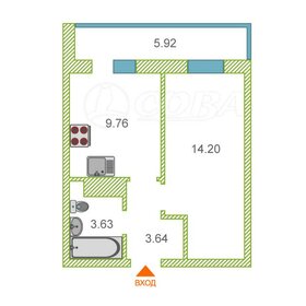 Квартира 32 м², 1-комнатная - изображение 1