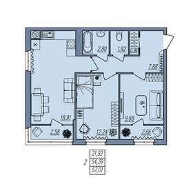 69 м², 3-комнатная квартира 5 250 000 ₽ - изображение 74