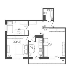 82,1 м², 4-комнатная квартира 7 421 000 ₽ - изображение 34