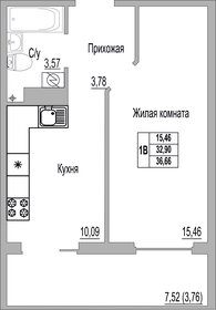 36,7 м², 1-комнатная квартира 2 896 140 ₽ - изображение 16