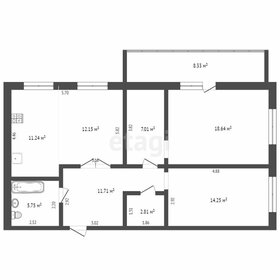 Квартира 84 м², 3-комнатная - изображение 3