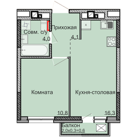 36,5 м², 1-комнатная квартира 2 850 000 ₽ - изображение 30