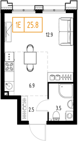 23 м², квартира-студия 8 300 000 ₽ - изображение 140