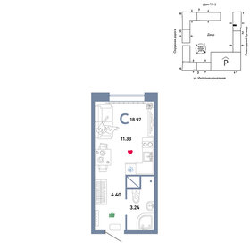 18,8 м², квартира-студия 3 370 000 ₽ - изображение 10