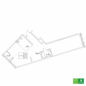 90,3 м², 1-комнатная квартира 20 122 000 ₽ - изображение 66