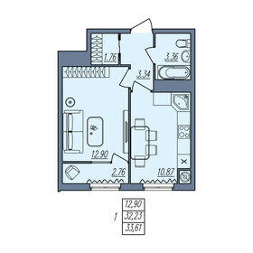 31,6 м², 1-комнатная квартира 3 250 000 ₽ - изображение 69