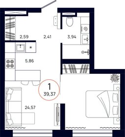 40 м², 1-комнатная квартира 4 490 000 ₽ - изображение 67