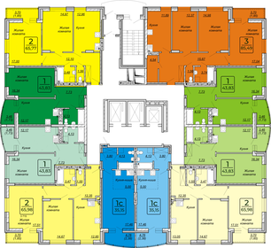 66 м², 2-комнатная квартира 5 500 000 ₽ - изображение 49