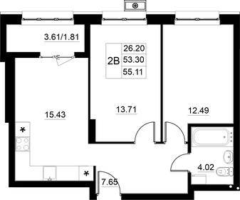 80,6 м², 3-комнатная квартира 8 000 000 ₽ - изображение 77