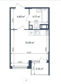 26 м², квартира-студия 4 300 000 ₽ - изображение 17