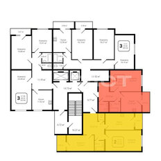 Квартира 71,1 м², 2-комнатная - изображение 3