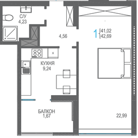 48 м², 1-комнатная квартира 11 088 000 ₽ - изображение 6