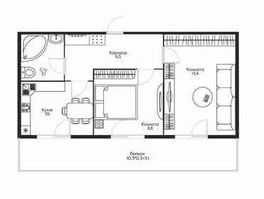 48,3 м², 2-комнатная квартира 2 900 000 ₽ - изображение 75