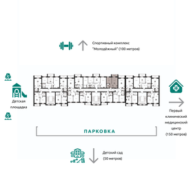 31,7 м², 1-комнатная квартира 2 300 000 ₽ - изображение 68