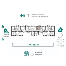 Квартира 36,6 м², 1-комнатная - изображение 4