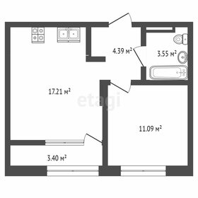 37 м², 1-комнатная квартира 4 930 000 ₽ - изображение 7