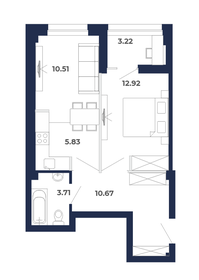 61,8 м², 2-комнатная квартира 9 372 264 ₽ - изображение 44