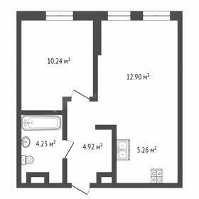 Квартира 37,4 м², 1-комнатная - изображение 1