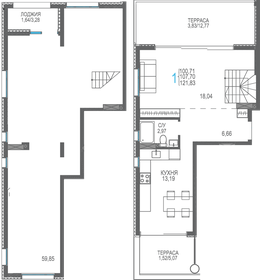 107,9 м², 1-комнатная квартира 17 260 800 ₽ - изображение 25