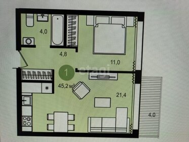 46 м², 1-комнатная квартира 5 878 000 ₽ - изображение 41