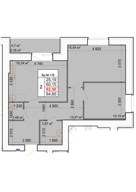 68,1 м², 3-комнатная квартира 5 400 000 ₽ - изображение 48