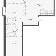 Квартира 87,8 м², 3-комнатная - изображение 2