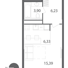 Квартира 31,9 м², студия - изображение 3