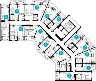 67 м², 1-комнатная квартира 16 100 000 ₽ - изображение 71