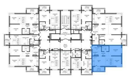 Квартира 56 м², 2-комнатная - изображение 1