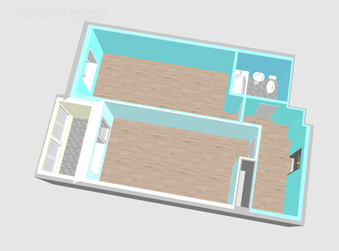 37,1 м², 1-комнатная квартира 5 870 000 ₽ - изображение 93