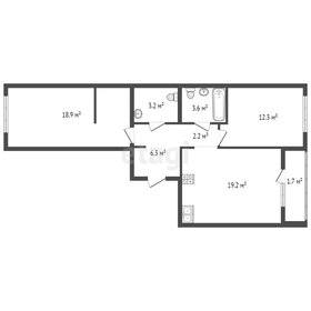 Квартира 67,4 м², 2-комнатная - изображение 3