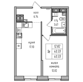 40,1 м², 1-комнатная квартира 7 200 000 ₽ - изображение 79