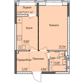 Квартира 37,9 м², 1-комнатная - изображение 1