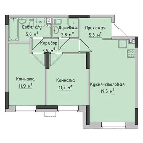 54,1 м², 3-комнатная квартира 4 000 000 ₽ - изображение 83