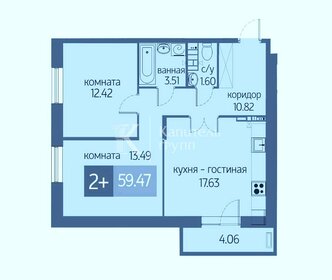 12,2 м², комната 1 800 000 ₽ - изображение 46