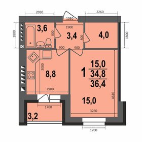 54 м², 2-комнатная квартира 2 600 000 ₽ - изображение 61