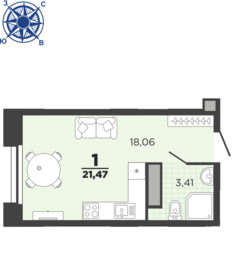 29,9 м², 1-комнатная квартира 2 880 000 ₽ - изображение 81