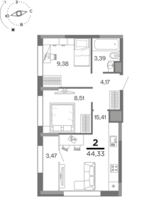 50 м², 2-комнатная квартира 4 880 000 ₽ - изображение 130