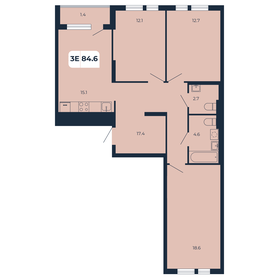 86,7 м², 3-комнатная квартира 9 103 500 ₽ - изображение 34