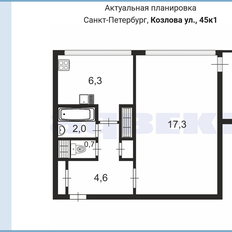 Квартира 32 м², 1-комнатная - изображение 2