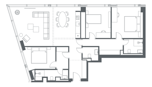 186 м², 3-комнатные апартаменты 105 686 400 ₽ - изображение 112