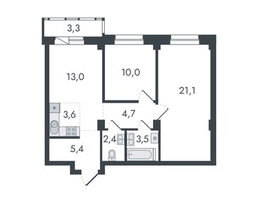 54 м², 3-комнатная квартира 8 570 000 ₽ - изображение 78