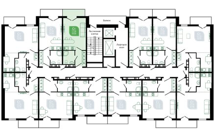 29 м², квартира-студия 10 500 000 ₽ - изображение 56