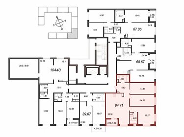 Квартира 94,7 м², 3-комнатная - изображение 3