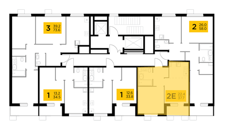 37,7 м², 2-комнатная квартира 7 066 987 ₽ - изображение 35