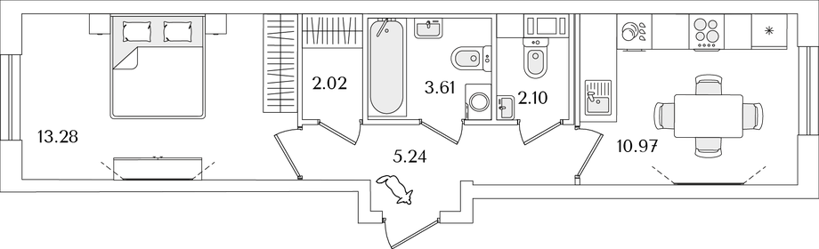 70 м², 3-комнатная квартира 13 500 000 ₽ - изображение 46