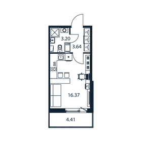 24 м², квартира-студия 3 000 000 ₽ - изображение 96