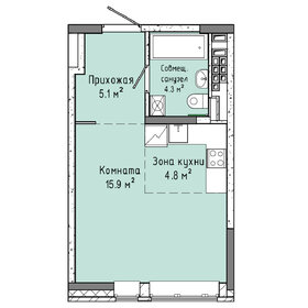 Квартира 30,1 м², студия - изображение 1