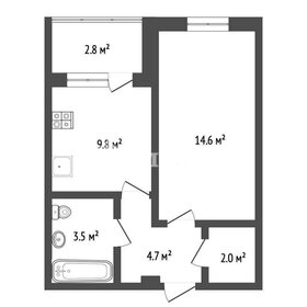 33 м², 1-комнатная квартира 3 400 000 ₽ - изображение 45