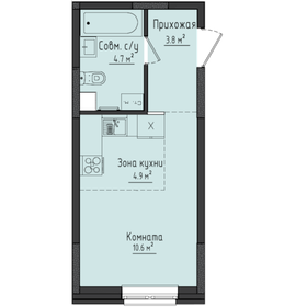 23,9 м², квартира-студия 2 607 000 ₽ - изображение 10